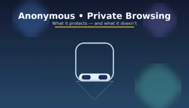 Anonymous/private browsing—what it protects and what it doesn’t.
