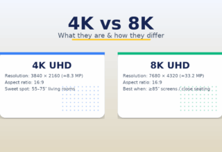What Is 4K and 8K Differences, Benefits & When to Buy